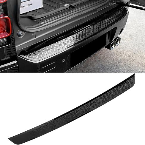واقي مصد خلفي مضاد للخدش متوافق مع Land Rover Defender 90 110 130 2025 2024 2023 2022 2021، غطاء حماية درع للجسم ملحقات الكسوة باللون الأسود البيانو in Kuwait