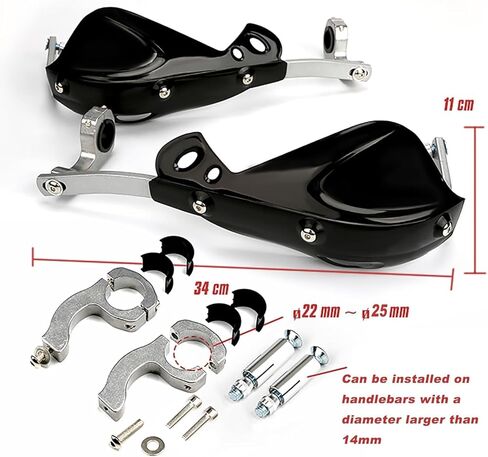 زوج واحد من واقيات اليد للدراجات النارية لـ Kawasaki KLR 650 1987-2019 2020 2021 2022 2023 2024 2025 2026، واقيات الرياح المقاومة للصدمات واقي اليد ودرع اليد وواقي المقبض in Kuwait