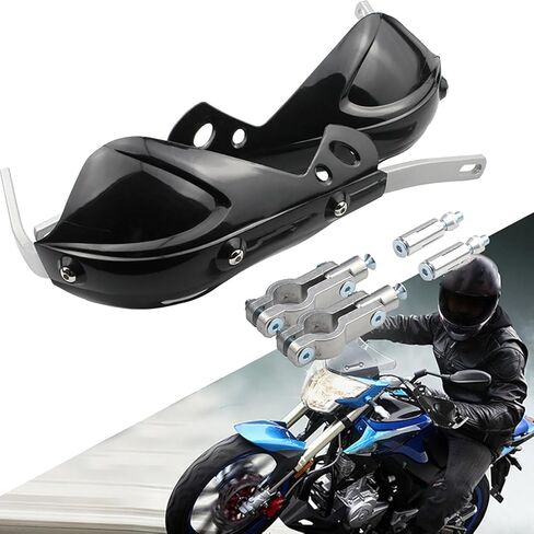 زوج واحد من واقيات اليد للدراجات النارية لـ Kawasaki KLR 650 1987-2019 2020 2021 2022 2023 2024 2025 2026، واقيات الرياح المقاومة للصدمات واقي اليد ودرع اليد وواقي المقبض in Kuwait