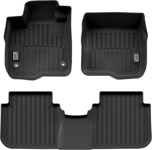 Smart Choice Car Floor Mats Custom fit for 2023-2026 Honda CR-V/CR-V Hybrid - Made in USA - Black - Full Set 1st & 2nd Row in Saudi Arabia