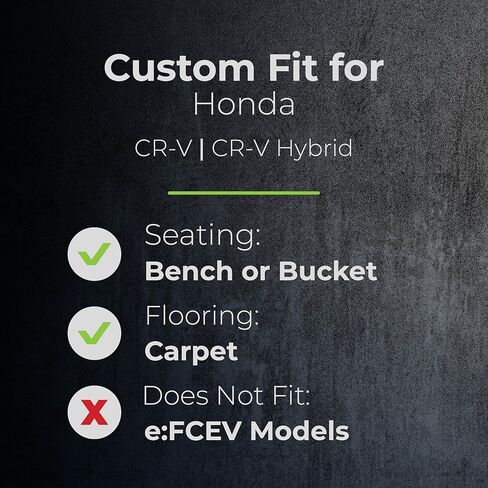 Smart Choice Car Floor Mats Custom fit for 2023-2026 Honda CR-V/CR-V Hybrid - Made in USA - Black - Full Set 1st & 2nd Row in Saudi Arabia