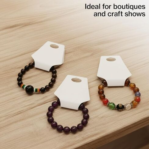 SSWBasics White Self-Adhesive Necklace Foldovers - Pack of 1,000 in Saudi Arabia