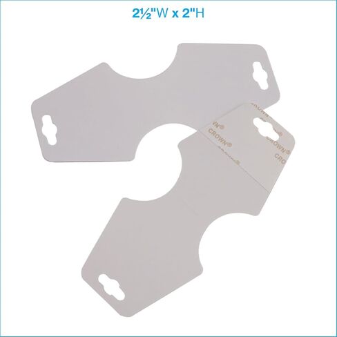 SSWBasics White Self-Adhesive Necklace Foldovers - Pack of 1,000 in Saudi Arabia
