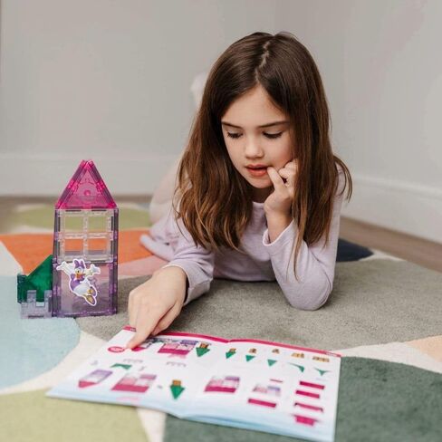 Tytan Official Disney Junior Minnie Mouse Magnetic Character Tile Set – 21-Piece STEAM Building Toy with Reusable Stickers & Instruction Manual – Educational Toy for Kids Ages 3+ in Saudi Arabia