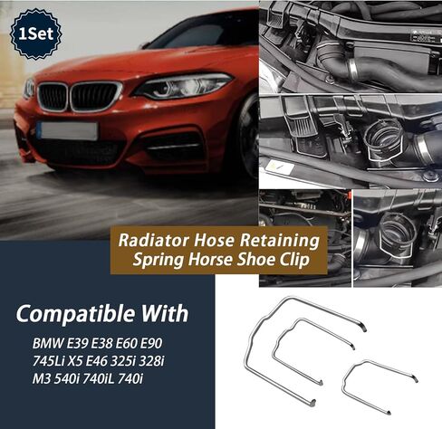154 23 Radiator Hose Retaining Spring Clips Radiator Hose Retaining Clip Radiator Hose Clip Compatible With BMW E39 E38 E60 E90 745Li X5 E46 325i 328i M3 540i 740iL 740i in Saudi Arabia