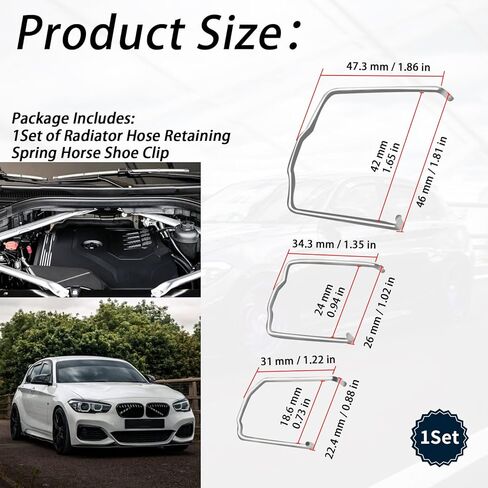 154 23 Radiator Hose Retaining Spring Clips Radiator Hose Retaining Clip Radiator Hose Clip Compatible With BMW E39 E38 E60 E90 745Li X5 E46 325i 328i M3 540i 740iL 740i in Saudi Arabia