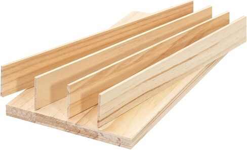 Wood Strips Slats Wooden Dowels for Crafts 1/8" x 1.5" x 12", 20 PCS Decorative Wood Trim Planks for Wall, Square Wooden Sticks for Crafting, Unfinished Pine Lumber Pieces for Woodworking Model Making in Saudi Arabia