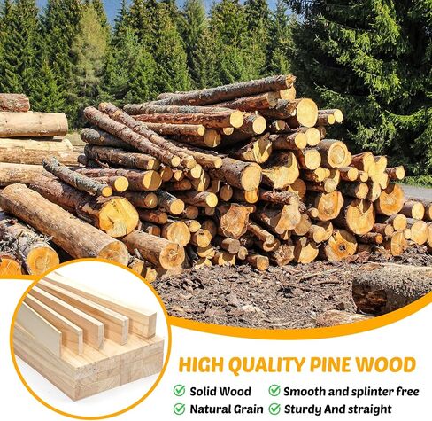 Wood Strips Slats Wooden Dowels for Crafts 1/8" x 1.5" x 12", 20 PCS Decorative Wood Trim Planks for Wall, Square Wooden Sticks for Crafting, Unfinished Pine Lumber Pieces for Woodworking Model Making in Saudi Arabia