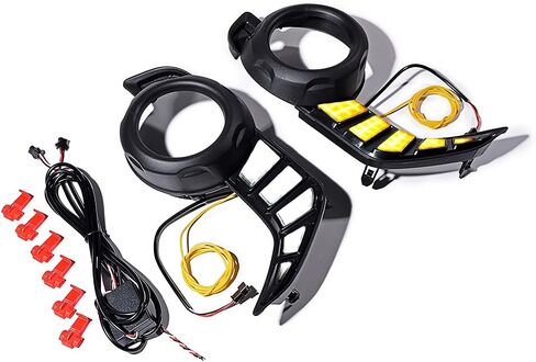 استبدال AstraDepot لتويوتا 4 عداء N280 2014-2024 العمل LED مصباح الضباب النهار تشغيل ضوء بدوره إشارة in Kuwait