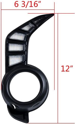 استبدال AstraDepot لتويوتا 4 عداء N280 2014-2024 العمل LED مصباح الضباب النهار تشغيل ضوء بدوره إشارة in Kuwait