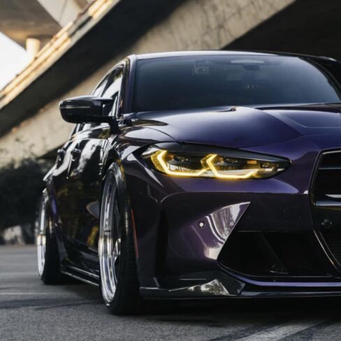 CSL Style Lemon Yellow DRL LED Modules Set for 2021 2022 2023 BMW M3 M4 G80 G82 G22 G23 G26 Headlight Daytime Running Light Only for USA Spec (for Adaptive LED with Laserlight) in Saudi Arabia