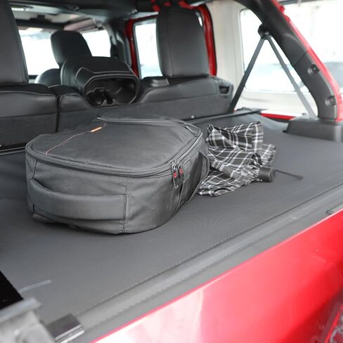 Retractable Cargo Cover for Jeep Wrangler JL Unlimited JLU 4-Door Hard Top (2018-2023) - Black Trunk Privacy Shade, Rear Storage Security Cover, NOT Compatible with Soft Top & 4XE Models in Kuwait