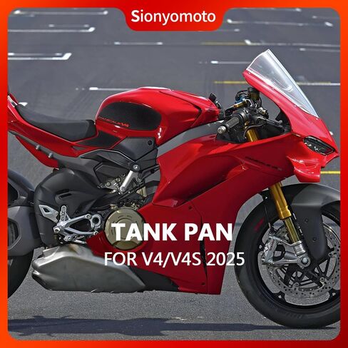 مجموعة ملصقات واقية لخزان الوقود متوافقة مع Panigale V4 V4S /SP2 2025 - طقم حماية مضاد للانزلاق، أسود | 4 قطع in Kuwait