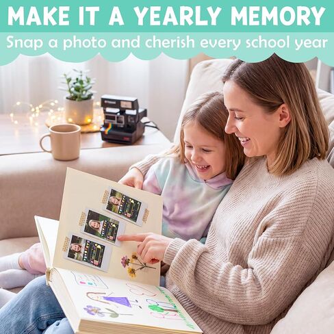 First & Last Day of School Sign (Marker + Pencil Flag Included) - 10x14 Reusable Back to School Chalkboard 1st for Kindergarten Preschool Daycare, Double Sided Dry Erase Board Photo Props for Kids in Saudi Arabia