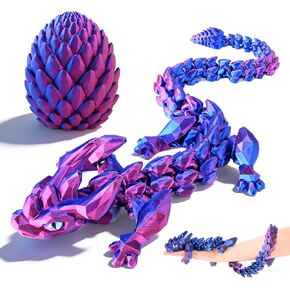 23.6" 3D Oversized Printed Dragon Egg, 3D Printed Fidget Toys, Large Articulated Dragon Toy, Party Favors Fantasy Gifts for Kids Teens Collectors in Saudi Arabia