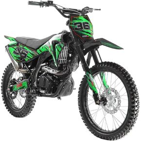 HHH Apollo AGB36 Motorcycle DB36 Dirtbike 250cc Dirtbike with 5 Speed Manual Clutch Gas Bike for Adult and Youth 21/18 inch Tires (Green Color) in Saudi Arabia