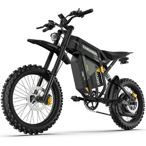دراجة كهربائية COSWHEEL للبالغين، دراجة ترابية كهربائية 60 فولت 30 أمبير، إطارات ذروة 7000 وات 19 بوصة، دراجة كهربائية عالية السرعة 55 ميل في الساعة، دراجة نارية كهربائية ثلج، جبال، دراجة إلكترونية للطرق الوعرة in Kuwait