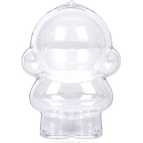 Protective Case Compatible with Skullpanda Doll - Crystal Clear Display Box with 360° View & Pressure-Sensitive Lid for Ultimate Doll Protection in Saudi Arabia