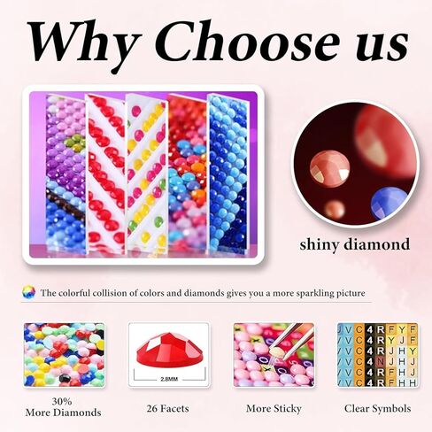 dazzledots الماس مجموعات الفن للبالغين، الوردي القوس امرأة الماس مجموعات الطلاء للمبتدئين diy 5d الحفر الكامل الماس النقاط الحرف لهدايا ديكور الحائط المنزل 12x16 بوصة in Kuwait
