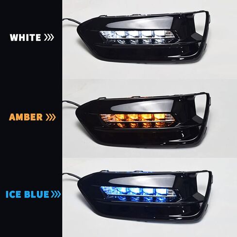 LED Fog Light For Honda Accord 2018 2019 2020 Daytime Running Lights with Amber Turn Signal Lamps For Accord Driving Light with Bezel in Saudi Arabia