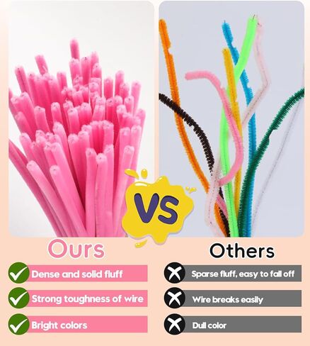 772PCS Complete Pipe Cleaner Flower Kit Pipe Cleaners Bulk Craft Supplies Chenille Stems Flower Making Kit with Instruction Floral Wires Tape for Festival Home Decorations, Art Supplies in Saudi Arabia