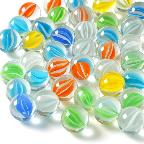 LovesTown 100PCS Glass Marbles Bulk, for Kids Marble Run Game, DIY and Home Decoration in Saudi Arabia