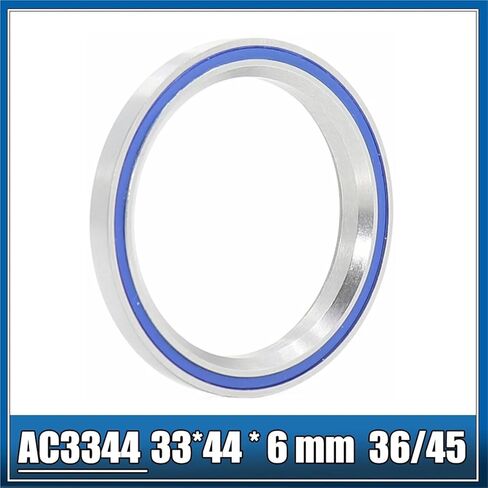 AC3544 AC3344 محامل سماعة الدراجة 35 * 44 * 5.5 33 * 44 * 6 مم 36/45 درجة كروم فولاذ مدبب علوي سفلي ACB is44 مجموعة محمل (D) in Saudi Arabia