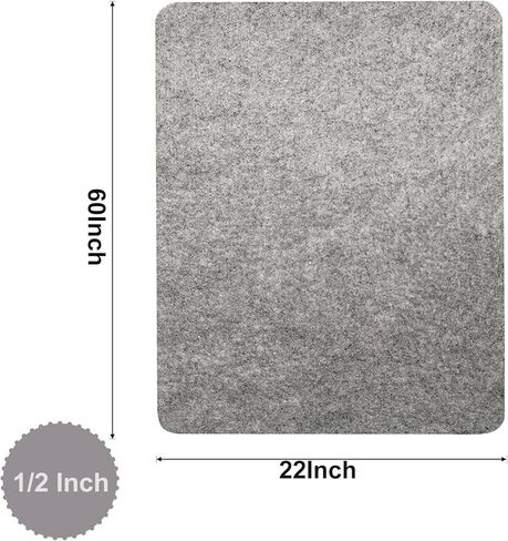 60" x 22" Wool Ironing Mat for Quilting: Felted Wool Board for Quilters, Felting Pressing Pad for Sewing or Quilting Supplies or Notions in Saudi Arabia