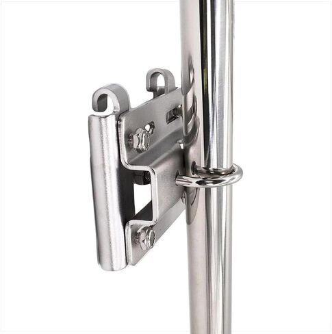 MARINE CITY Electro Polished Stainless Steel Horizontal Stanchion Rail Mount Anchor Bracket Holder (Fits 1 to 1-1/4 Inches) for Marines – Boats – Yachts – Ships (Pack of 1) in Saudi Arabia