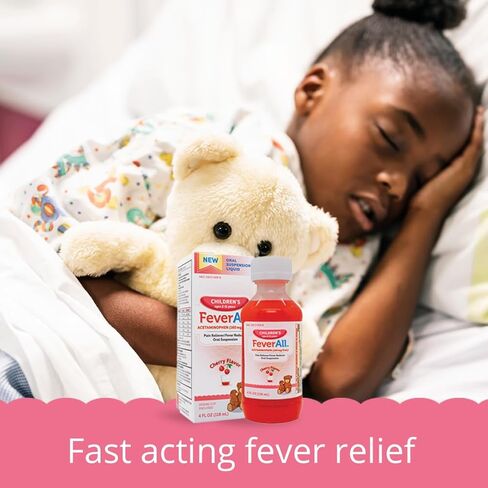 Feverall Liquid Oral Children Fever Reducer/Pain Reliever Cherry Flavor in Saudi Arabia