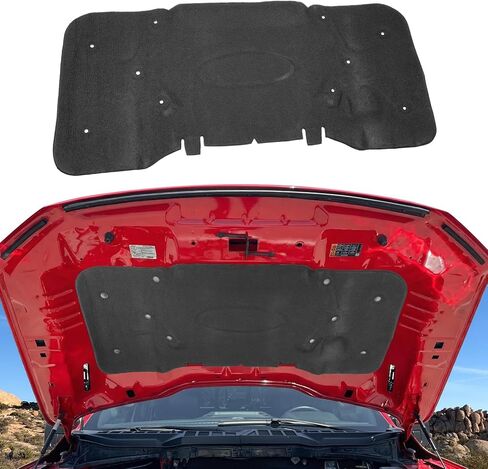 Soundproof Liner Compatible with 2021-2024 Ford F150 3.5L (Exclude Raptor) Hood Sound Insulation Mat PET Felt Engine Heat Insulation Shield for 2023 F150 Accessories in Saudi Arabia