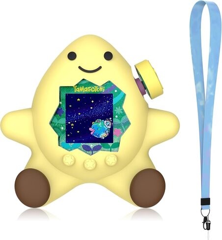 for Tamagotchi Paradise Silicone Case with Dial Cover and Lanyard, Cute 3D Avocado Standing Protective Case for Tamagotchi Paradise Accessories, Green Avocado in Saudi Arabia