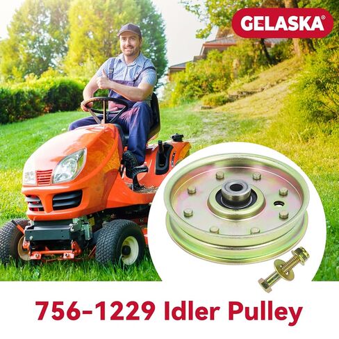 GELASKA 756-1229 بكرة المهمل تحل محل Cub Cadet 756-3005، 956-1229، 01004081، 02005077، 93-1622، 78-098 لـ Cub Cadet RZT 50، RZT 42 RZT22 RZT17 LT1024 LT1022 GT1222، Z Force 44، 48 50 60 سطحًا in Kuwait