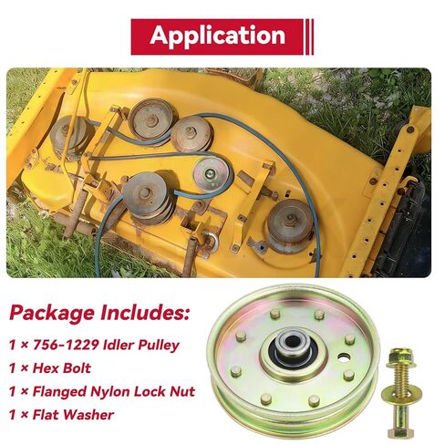 GELASKA 756-1229 بكرة المهمل تحل محل Cub Cadet 756-3005، 956-1229، 01004081، 02005077، 93-1622، 78-098 لـ Cub Cadet RZT 50، RZT 42 RZT22 RZT17 LT1024 LT1022 GT1222، Z Force 44، 48 50 60 سطحًا in Kuwait