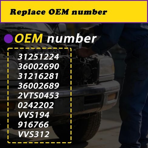 2 قطعة محرك السحب والعادم توقيت الصمام المتغير VVT الملف اللولبي متوافق مع فولفو XC60 XC90 S80 V70 L6 3.0L 3.2L 07 08 09 10 11 12 13 14 15 يستبدل 31251224 36002690 31216281 36002689 in Kuwait