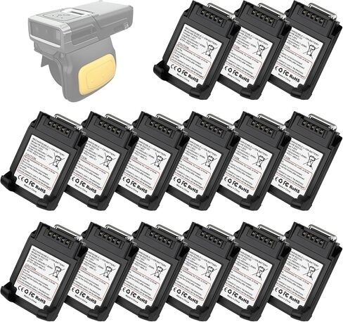 15 حزمة لاستبدال بطارية الماسح الضوئي Zebra RS5100: RS51 RS5100 BT-000397 بطارية الماسح الضوئي الحلقي ثنائي الأبعاد BT-000398 BTRY-RS51-7MA-01 BTRY-RS51-4MA-01 RS61 RS6100 RSBT5 RS51B0 بطاريات ليثيوم 480 مللي أمبير في الساعة in Kuwait