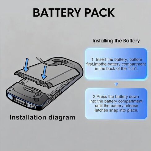 E EGOWAY 3840mAh Battery Replacement for Zebra TC51 TC52 TC56 TC57 TC510 Series, High-Capacity Scanner Battery Compatible with BT-000314 BTRY-TC51-44MA1-01 BTRY-TC51-4A1-01 in Saudi Arabia
