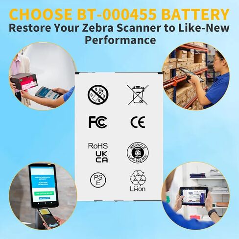 for Zebra ET40 Battery Replacement ET45 ET40AA ET40-HC ET45-HC ET4X BT-000455 BTRY-ET4X-8IN-01 Rechargeable Tablet Scanner Battery in Saudi Arabia
