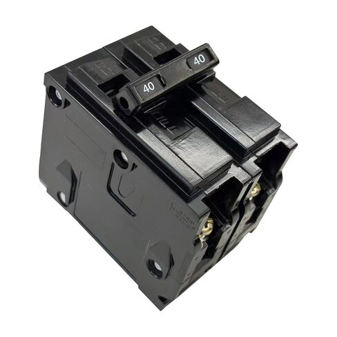 40A 2-Pole Circuit Breaker, Type QP Replacement, Plug-in Mount, 10kA Interrupt Rating, 120/240V Thermal Magnetic - Compatible with Siemens PL/ES Load Centers & Panels in Saudi Arabia