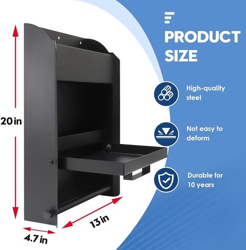 Wall-Mount Work Station Storage Cabinet for Enclosed Trailers, Race Trailer Cabinets, Flip-Out Work Tray, with Paper Towel Rack, Fit for Enclosed Race Trailer, Shop, Garage Storage in Saudi Arabia