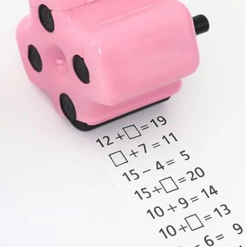 Children's Favorite 4-in-1 Math Roller Stamp for Kids - Smart Math Roller Stamps for Addition Subtraction Multiplication Division, Math Practice Stamps for Home Classroom Supplie (1PC) in Saudi Arabia