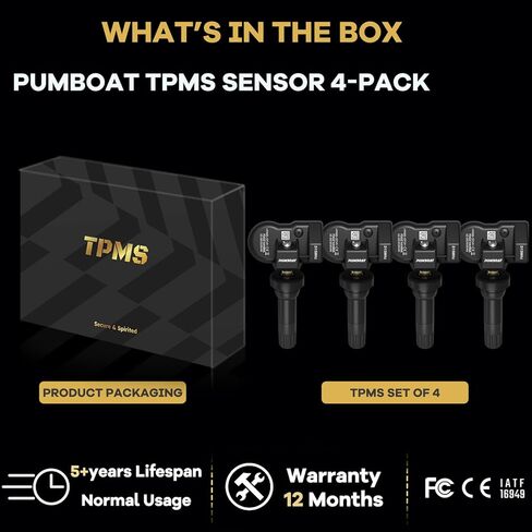 مستشعر الإطارات TPMS المبرمج مسبقًا، فورد ➥F-150(15-24)|F-250/350(15-23)|المستكشف (15-24)|الحافة (15-23)|الهروب (20-24)|البعثة (18-24)|الحارس (19-21)|مافريك (21-24)|برونكو (20-24)(4 قطع) 315 ميجاهرتز in Kuwait