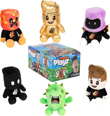 PrestonPlayz 6" Mini Mystery Plush - Series 1, YouTube Gaming Channel, Blind Box, 1 of 6 Possible, Official PrestonPlayz Merch in Saudi Arabia
