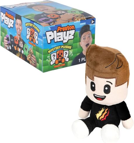 PrestonPlayz 6" Mini Mystery Plush - Series 1, YouTube Gaming Channel, Blind Box, 1 of 6 Possible, Official PrestonPlayz Merch in Saudi Arabia