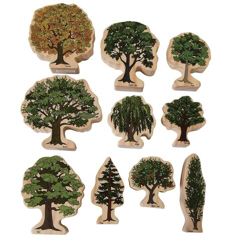 THE Freckled Frog Trees of All Seasons | Set of 10 | Ages 2+ | Wooden Blocks for Toddlers | Learn Tree Changes in Winter, Summer, Autumn and Spring in Saudi Arabia