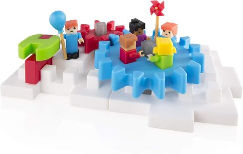 Guidecraft IO Blocks Tabletop System - 118 Pieces, Gears, Axles, IO People & Cows, Kids Interlocking Learning Toys in Saudi Arabia