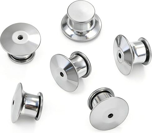 40PCS Anti-Lost Locking Pin Clasps， Locking Pin Back Locking Pin Keeper Clasp- Flat Head Metal Backs for Brooches Lapel Pins in Kuwait
