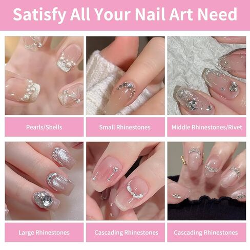 Rhinestone Art Tools Includes 2 Dual-Ended Wax Pens with 12 Replacement Tips 2 Tweezers Handy Bedazzling Kit Tools for Nail Art Craft and Diamond Painting(Pink) in Saudi Arabia