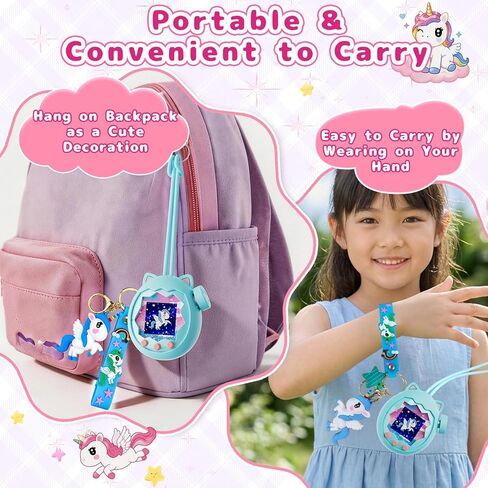 Protective Case for Tamagotchi Paradise, Silicone Case with Keychain, Shockproof Drop Protection, Scratch & Dust Resistant Protection, Zoom Dial Cover, Screen Protector (2pcs), Cleaning Kit (Blue) in Saudi Arabia