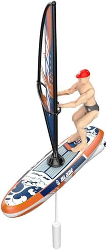 Remote Control Boat for Adults, 2.4G RC Sailboard Surfing Boat with LED Lights, Unique Never-Flip Design, Long Battery Life, Gift for Hobbies Adults (RTR/Blue) in Saudi Arabia
